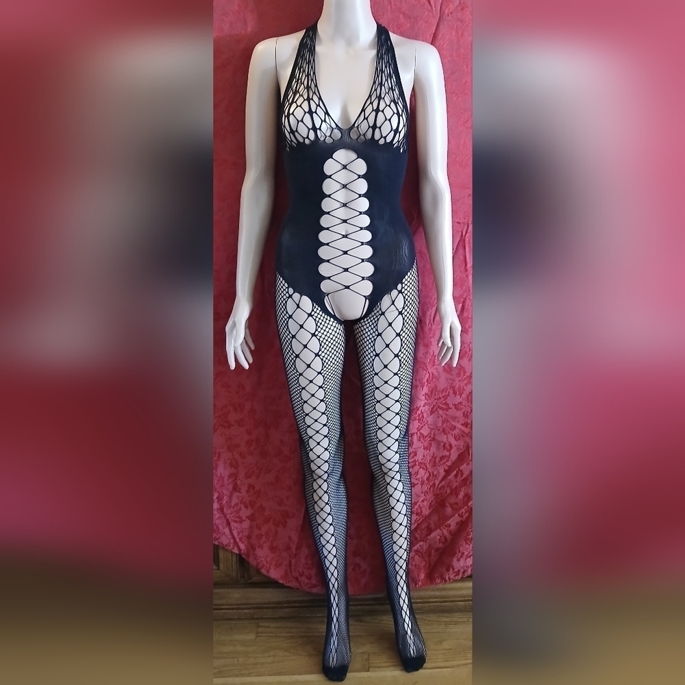 Fishnet Bodysuit Stockings Sleepwear Lingerie for Couple Dating Nightwear #2​​​